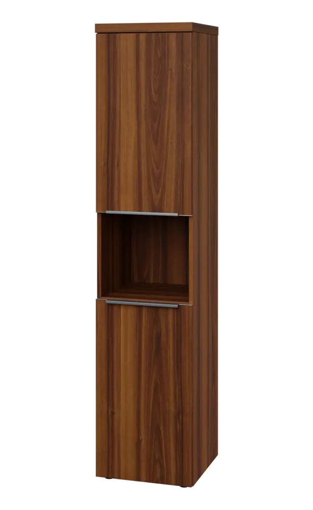 SIN 5 - 42DN kancelářská skříň, 2-dveřová/nika, levá, 1820x400x400, ořech královský